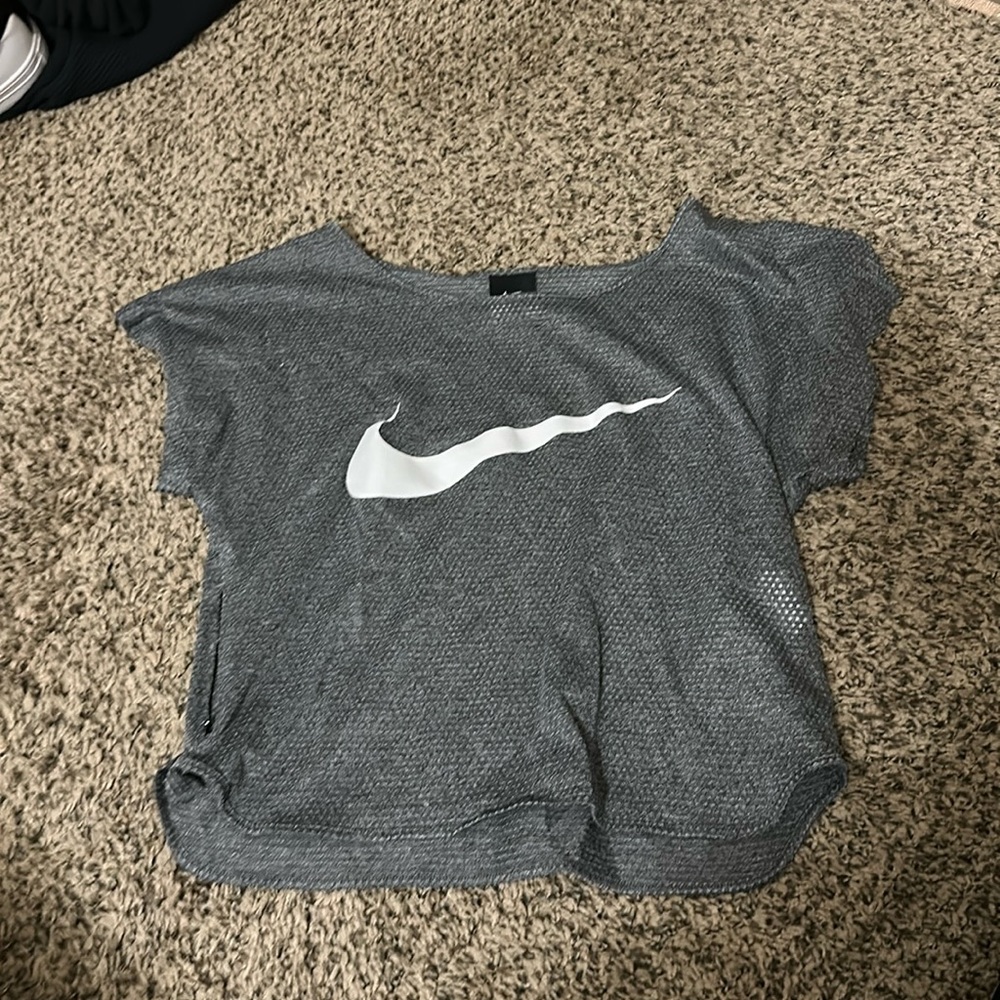 Grey Nike crop top. Size S